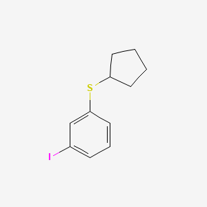 molecular formula C11H13IS B8492181 1-(Cyclopentylthio)-3-iodobenzene 