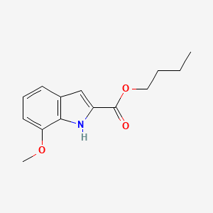 molecular formula C14H17NO3 B8492193 Butyl 7-methoxy-1H-indole-2-carboxylate CAS No. 84638-88-0
