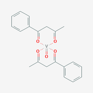 molecular formula C20H18O5V B084922 氧化双(1-苯基丁烷-1,3-二酮-O,O')钒 CAS No. 14767-37-4