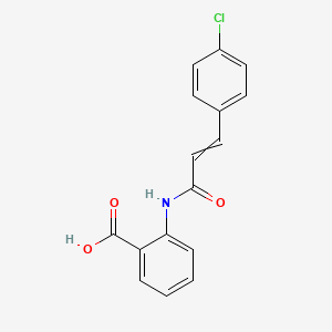 2-[3-(4-Chlorophenyl)prop-2-enoylamino]benzoic acid