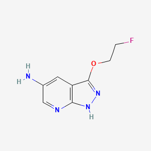 3-(2-fluoroethoxy)-1H-pyrazolo[3,4-b]pyridin-5-amine