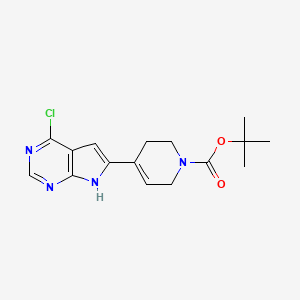 tert-butyl 4-(4-chloro-7H-pyrrolo[2,3-d]pyrimidin-6-yl)-3,6-dihydropyridine-1(2H)-carboxylate