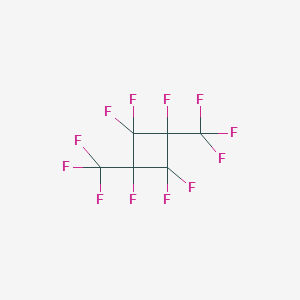 molecular formula C6F12 B084924 Cyclobutane, 1,1,2,3,3,4-hexafluoro-2,4-bis(trifluoromethyl)- CAS No. 13221-71-1