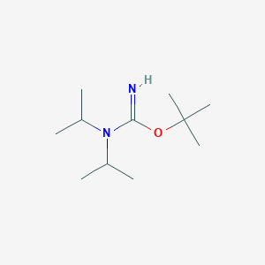 molecular formula C11H24N2O B8492414 tert-Butyl N,N-dipropan-2-ylcarbamimidate CAS No. 67098-46-8