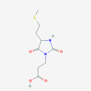 3-Carboxyethyl-5-methylthioethyl hydantoin