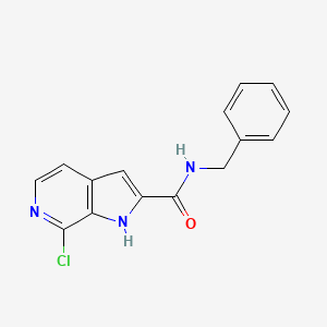N-benzyl-7-chloro-1H-pyrrolo[2,3-c]pyridine-2-carboxamide