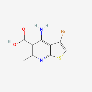 4-Amino-3-bromo-2,6-dimethylthieno[2,3-b]pyridine-5-carboxylic acid