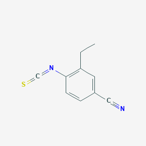 molecular formula C10H8N2S B8492570 2-Ethyl-4-cyanophenyl isothiocyanate 