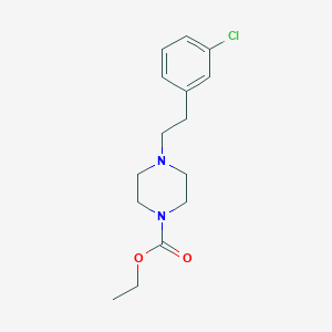 1-Ethoxycarbonyl-4-[2-(3-chlorophenyl)-ethyl]-piperazine