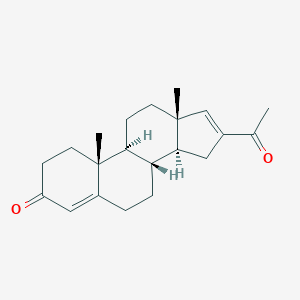 molecular formula C21H28O2 B084927 16-Acetylandrosta-4,16-dien-3-one CAS No. 14508-12-4