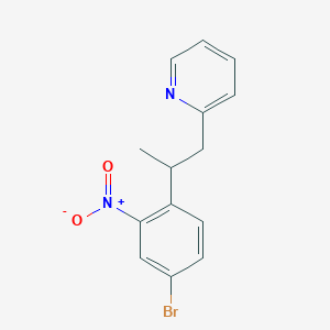 2-[2-(4-Bromo-2-nitrophenyl)propyl]pyridine