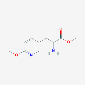 molecular formula C10H14N2O3 B8492713 (+)-2-Amino-3-(6-methoxy-pyridin-3-yl)-propionic acid methyl ester CAS No. 635712-94-6
