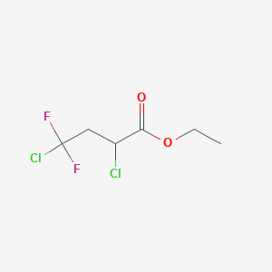 molecular formula C6H8Cl2F2O2 B8492747 Ethyl 2,4-dichloro-4,4-difluorobutanoate CAS No. 76694-55-8