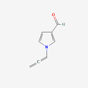 molecular formula C8H7NO B8492784 1-propadienyl-1H-pyrrole-3-carboxaldehyde 