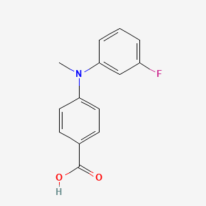 molecular formula C14H12FNO2 B8492789 4-((3-Fluorophenyl)(methyl)amino)benzoic acid 