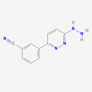 3-(6-Hydrazino-pyridazin-3-yl)-benzonitrile