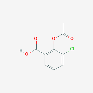 molecular formula C9H7ClO4 B8492815 2-Acetoxy-3-chloro-benzoic acid 
