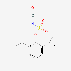 molecular formula C13H17NO4S B8492819 2,6-Diisopropylphenoxysulfonyl isocyanate CAS No. 73748-46-6