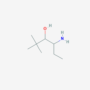 molecular formula C8H19NO B8492839 4-Amino-2,2-dimethylhexan-3-ol 