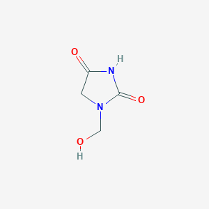 molecular formula C4H6N2O3 B8492875 1-(Hydroxymethyl)imidazolidine-2,4-dione CAS No. 27774-46-5