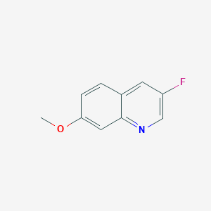 molecular formula C10H8FNO B8493183 3-Fluoro-7-methoxyquinoline 