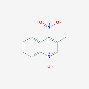 molecular formula C10H8N2O3 B084934 3-Methyl-4-nitroquinoline 1-oxide CAS No. 14073-00-8
