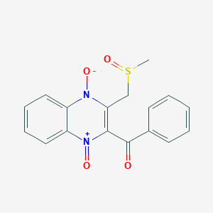 2-Benzoyl-3-methylsulfinylmethylquinoxaline 1,4-dioxide