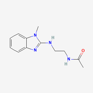 N-[2-[(1-methyl-1H-benzimidazol-2-yl)amino]ethyl]acetamide