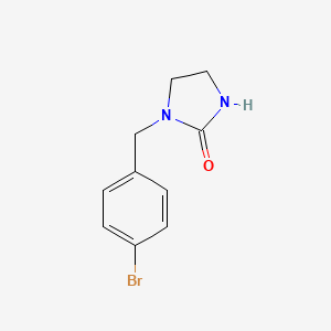 molecular formula C10H11BrN2O B8493540 1-(4-Bromobenzyl)-2-imidazolidinone CAS No. 59023-06-2