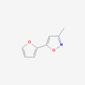 molecular formula C8H7NO2 B8493630 5-(2-Furyl)-3-methylisoxazole 