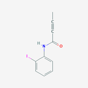 molecular formula C10H8INO B8493742 N-(2-Iodophenyl)-2-butynamide 