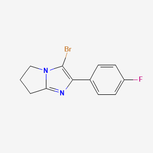 3-bromo-2-(4-fluorophenyl)-6,7-dihydro-5H-pyrrolo[1,2-a]imidazole