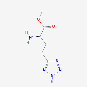 methyl (2S)-2-amino-4-(tetrazol-5-yl)butyrate