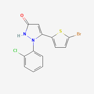 5-(5-bromo-thiophene-2-yl)-1-(2-chloro-phenyl)-1H-pyrazole-3-ol