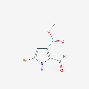 methyl 5-bromo-2-formyl-1H-pyrrole-3-carboxylate