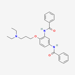 molecular formula C27H31N3O3 B8493990 N,N'-{4-[3-(Diethylamino)propoxy]-1,3-phenylene}dibenzamide CAS No. 59621-89-5