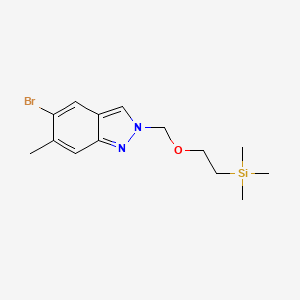 5-Bromo-6-methyl-2-((2-(trimethylsilyl)ethoxy)methyl)-2H-indazole