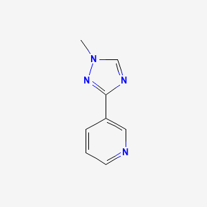 molecular formula C8H8N4 B8494036 3-(1-methyl-1H-1,2,4-triazol-3-yl)pyridine 