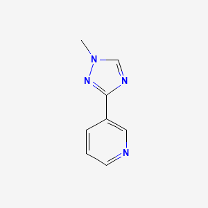 molecular formula C8H8N4 B8494036 1-Methyl-3-(3-pyridyl)-1,2,4-triazole 
