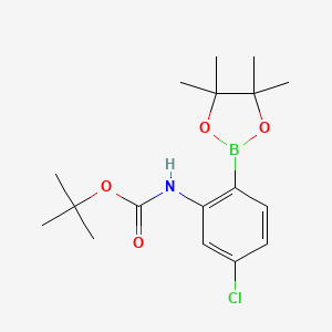 Tert-butyl 5-chloro-2-(4,4,5,5-tetramethyl-1,3,2-dioxaborolan-2-yl)phenyl-carbamate