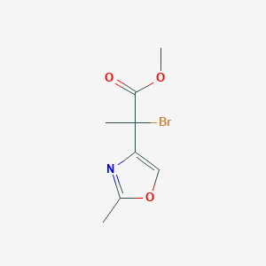 Methyl 2-bromo-2-(2-methyl-1,3-oxazol-4-yl)propanoate
