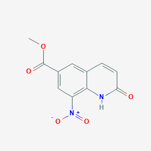 8-Nitro-6-methoxycarbonylcarbostyril