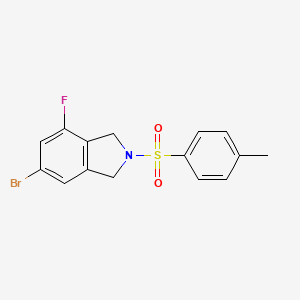 1h-Isoindole,6-bromo-4-fluoro-2,3-dihydro-2-[(4-methylphenyl)sulfonyl]-