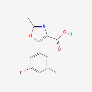 5-(3-Fluoro-5-methyl-phenyl)-2-methyl-oxazole-4-carboxylic acid