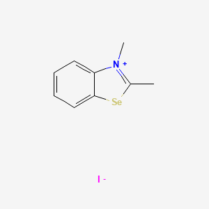 molecular formula C9H10INSe B8494383 2,3-Dimethyl-1,3-benzoselenazol-3-ium iodide CAS No. 14696-40-3