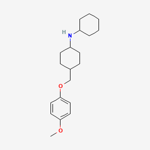 N-cyclohexyl-4-[(4-methoxyphenoxy)methyl]cyclohexan-1-amine