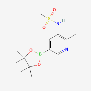 N-[2-methyl-5-(4,4,5,5-tetramethyl-[1,3,2]dioxaborolan-2-yl)-pyridin-3-yl]-methanesulfonamide