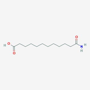 molecular formula C12H23NO3 B8494466 11-carbamoylundecanoic Acid 
