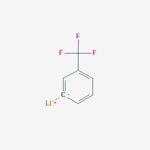 molecular formula C7H4F3Li B8494532 Lithium, [3-(trifluoromethyl)phenyl]- CAS No. 368-49-0
