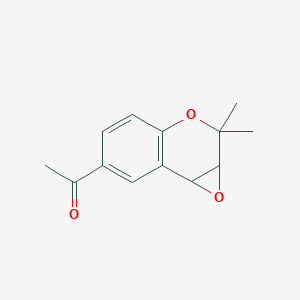 molecular formula C13H14O3 B8494908 6-Acetyl-3,4-dihydro-2,2-dimethyl-3,4-epoxy-2H-benzo[b]pyran 